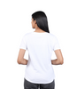 White Supima Cotton Round-Neck T-shirt for Women