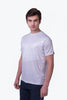 ZORIAN white and pearl premium dry fit sports T-shirt for MEN
