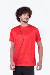 ZORIAN Red liner premium dry fit sports T-shirt for MEN