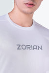ZORIAN Bright White premium dry fit sports T-shirt for MEN