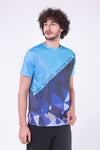 ZORIAN shadow blue premium dry fit sports T-shirt for MEN