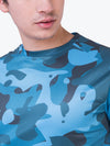 Zorian Trendy camouflage Blue dry fit T-shirt for Men