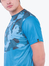 Zorian Trendy camouflage Blue dry fit T-shirt for Men
