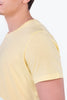 Yellow Supima Cotton Round-Neck T-shirt for Men