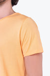 Orange Supima Cotton Round-Neck T-shirt for Men