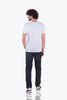 White Supima Cotton Round-Neck T-shirt for Men