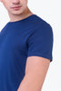 Deep Blue Supima Cotton Round Neck T-shirt for Men