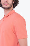Slim fit premium fresh peach Polo T-shirt for Men